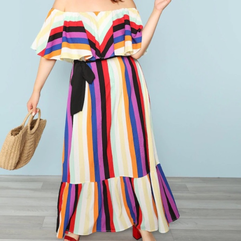 Multi-Colored Maxi Dress